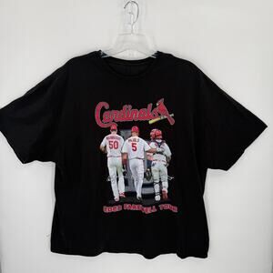 St. Louis Cardinals 2022 Farewell Tour T Shirt Pujols Molina Wainwright 3XL Blac